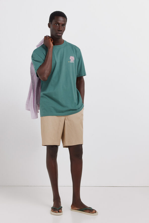 Springfield Playera hibiscus turquesa