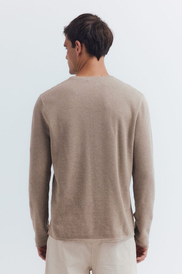 Springfield Suéter estructura beige