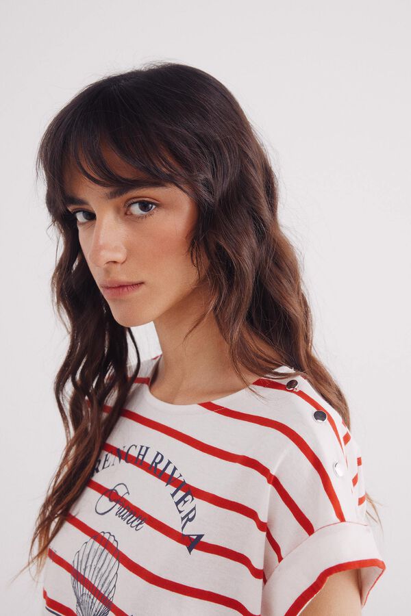 Springfield Playera "Lobster club" estampado
