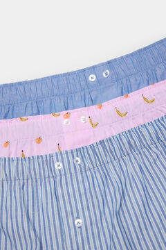 Springfield Pack 3 calzoncillos popelín estampados rosa