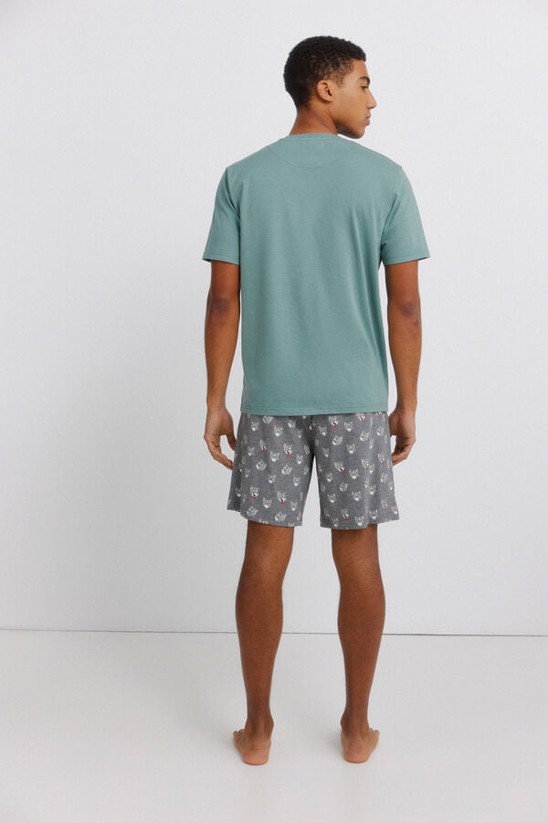 Springfield Pijama corta Tom & Jerry verde