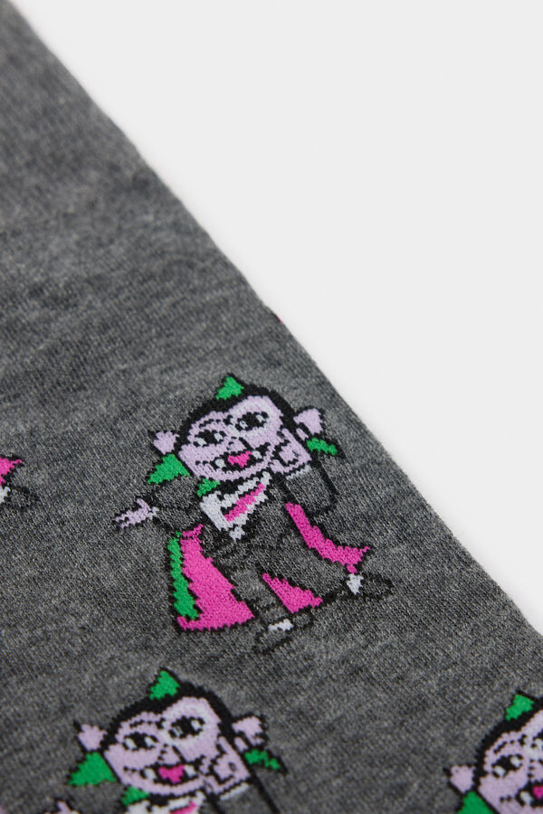 Springfield Calcetín alto Conde Drácula gris