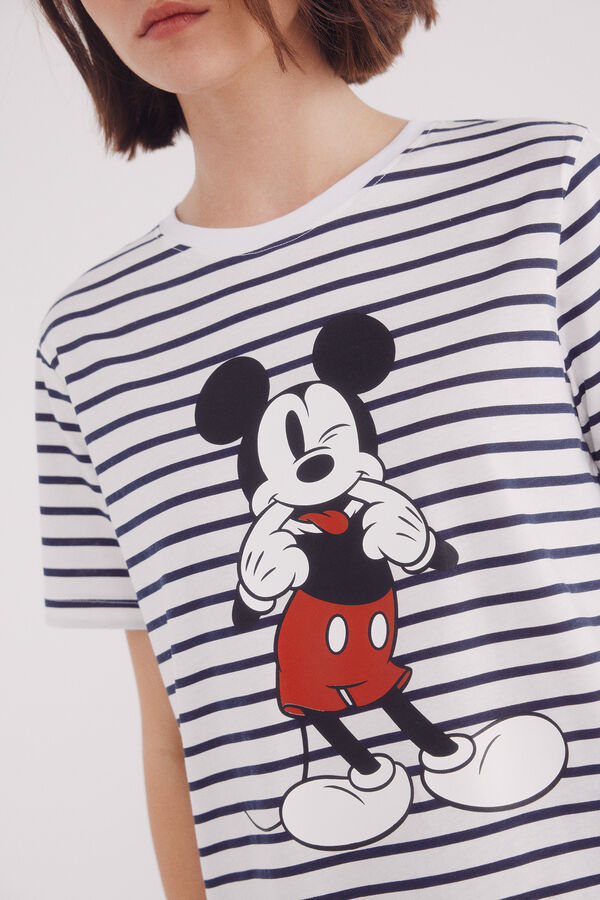 Springfield Playera gráfica Mickey Mouse azulado