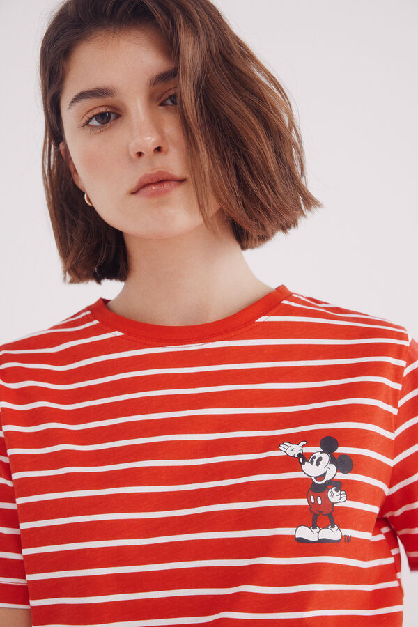 Springfield Playera gráfica Mickey Mouse rojo