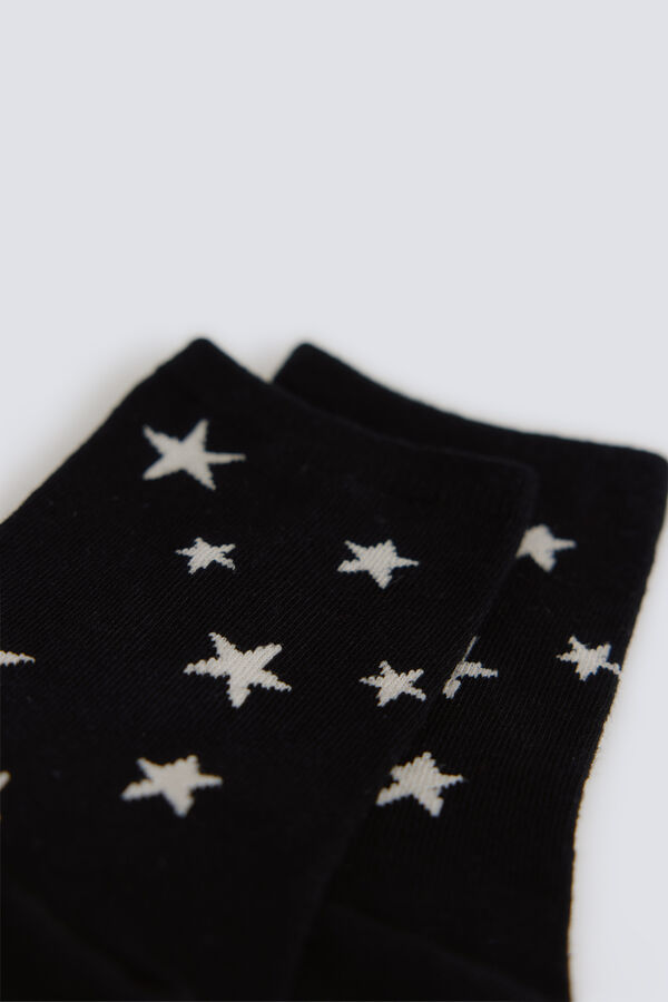 Springfield Calcet&iacute;n largo de estrellas negro
