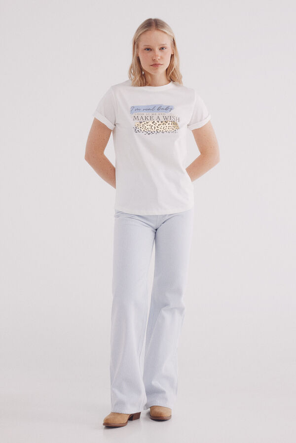 Springfield Playera "I'm real baby…" café