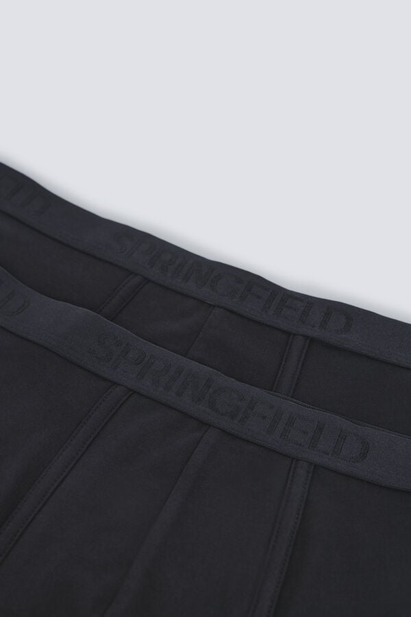 Springfield Pack 2 boxers b&aacute;sicos negro