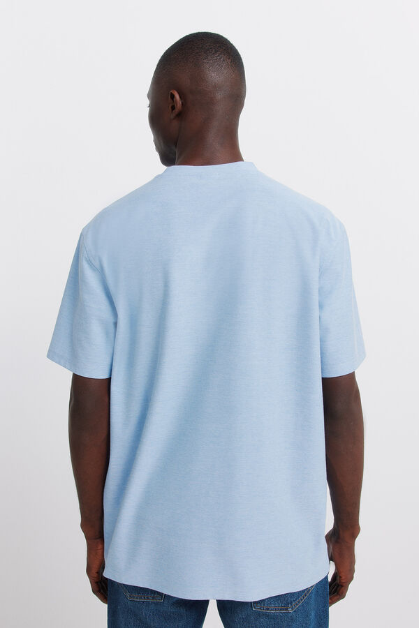 Springfield Playera de oxford azul