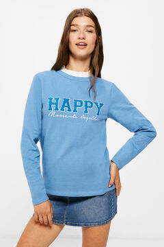 Springfield Sudadera "Happy" azul claro