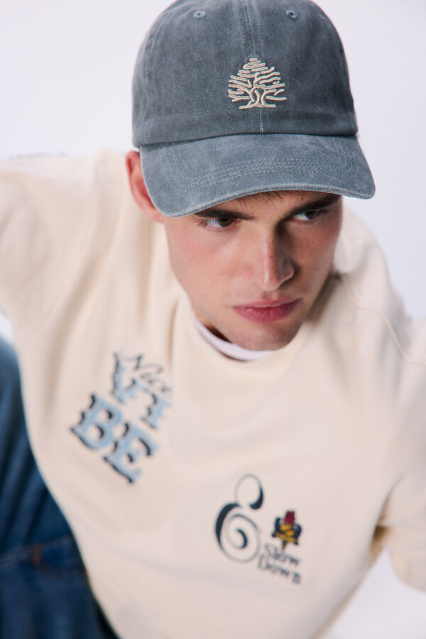 Springfield Gorra básica vaquera gris azul