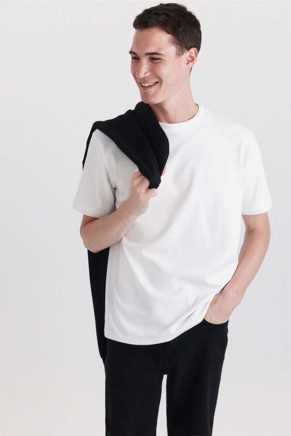 Springfield Playera doble interlock natural