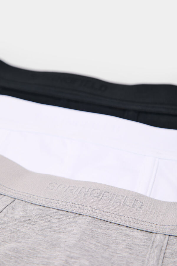 Springfield Pack 3 bóxeres básicos gris