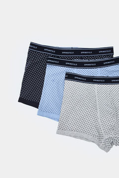 Springfield Pack 3 bóxers dots azul
