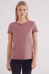 Springfield Playera efecto lavado rosa