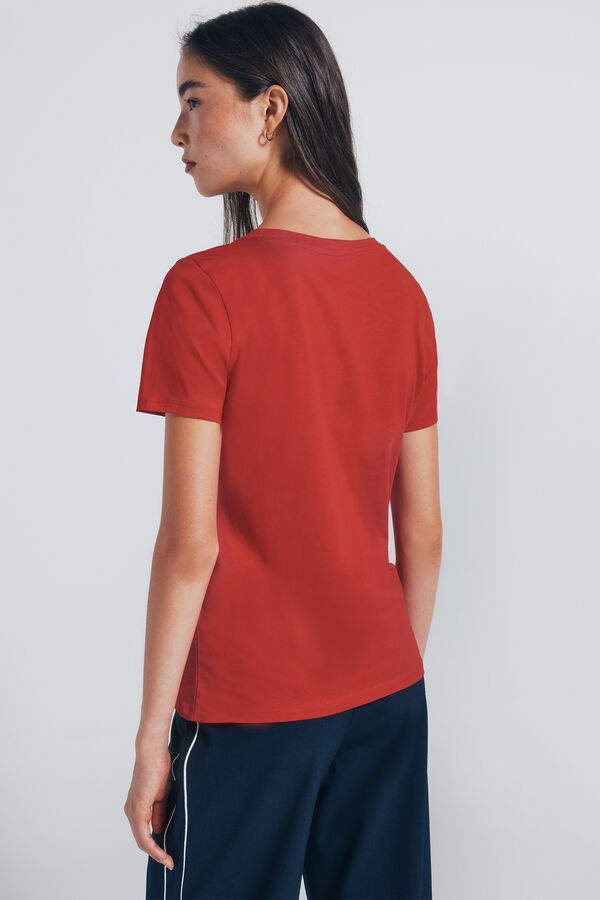 Springfield Playera "Mickey Mouse" rojo