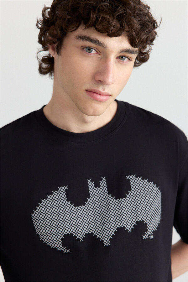 Springfield Playera Batman Signal negro