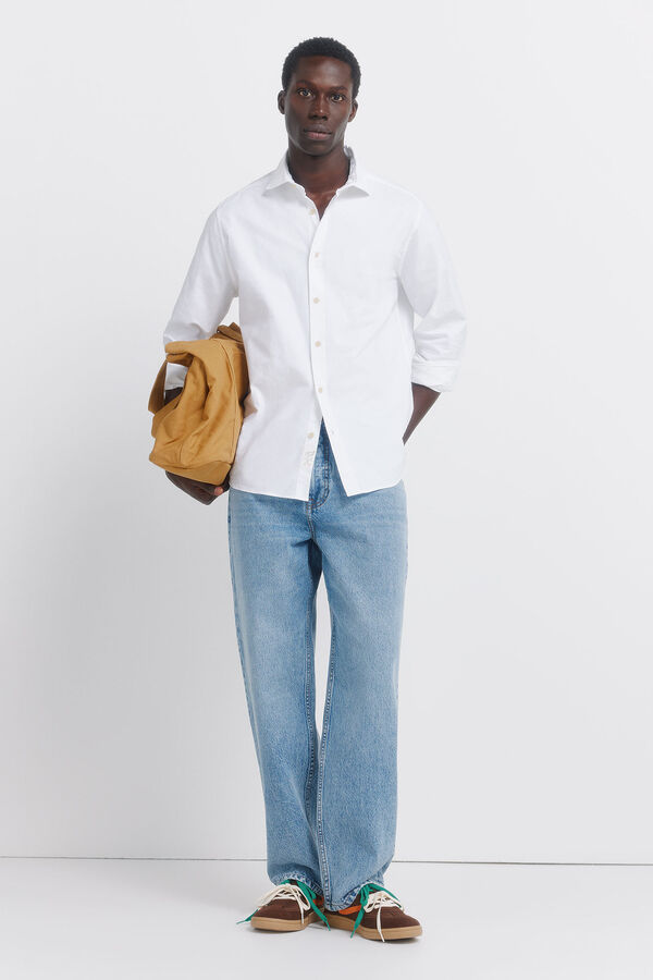 Springfield Camisa oxford ligero natural