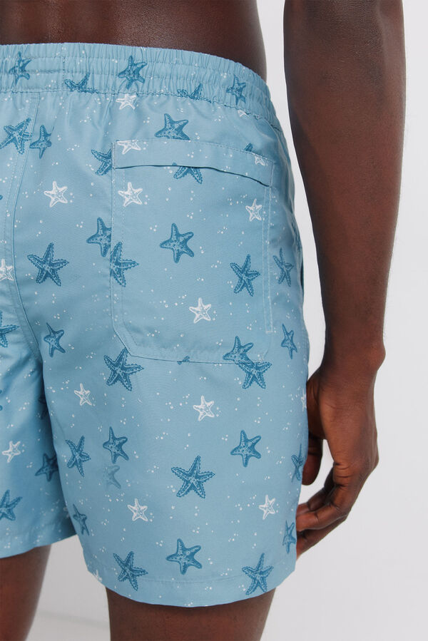 Springfield Traje de ba&ntilde;o estampado de estrellas azul