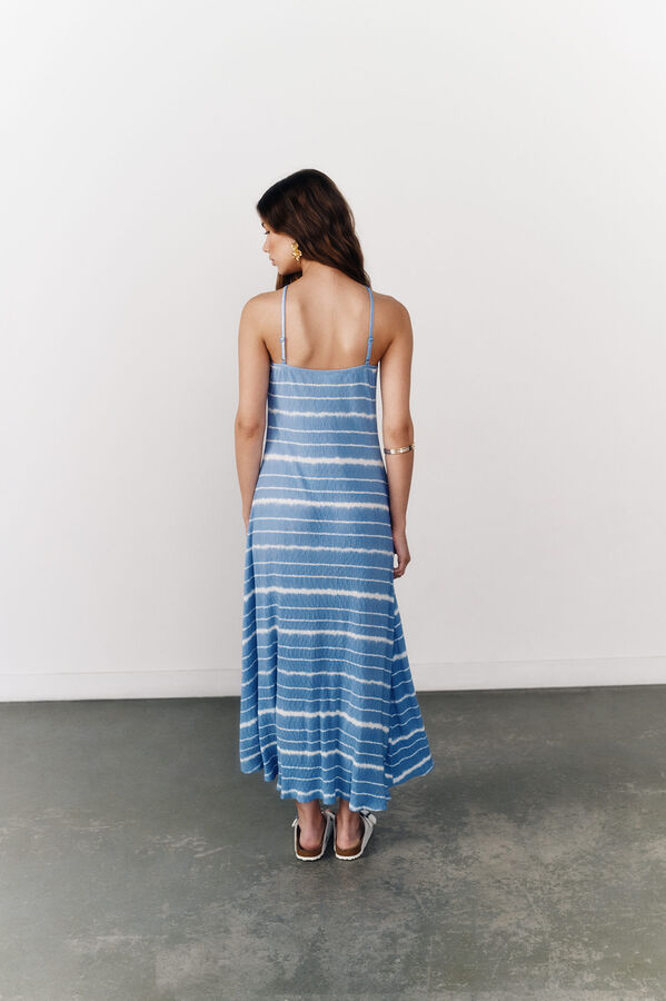 Springfield Vestido Sorbette  azul indigo