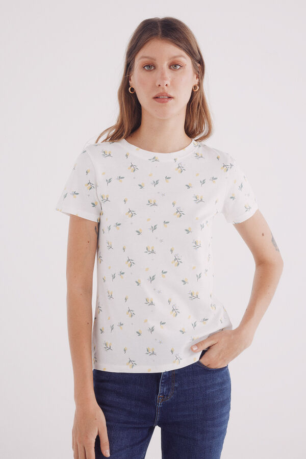 Springfield Playera estampado frutas estampado