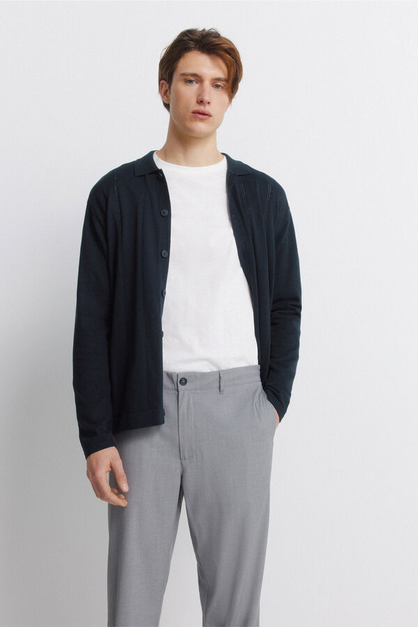 Springfield Pantal&oacute;n recto holgado gris
