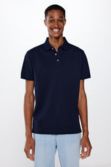 Springfield Polo piqué slim navy