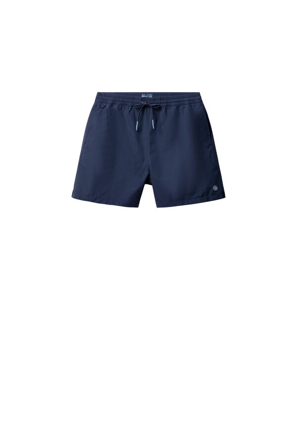 Springfield Traje de ba&ntilde;o liso largo azul