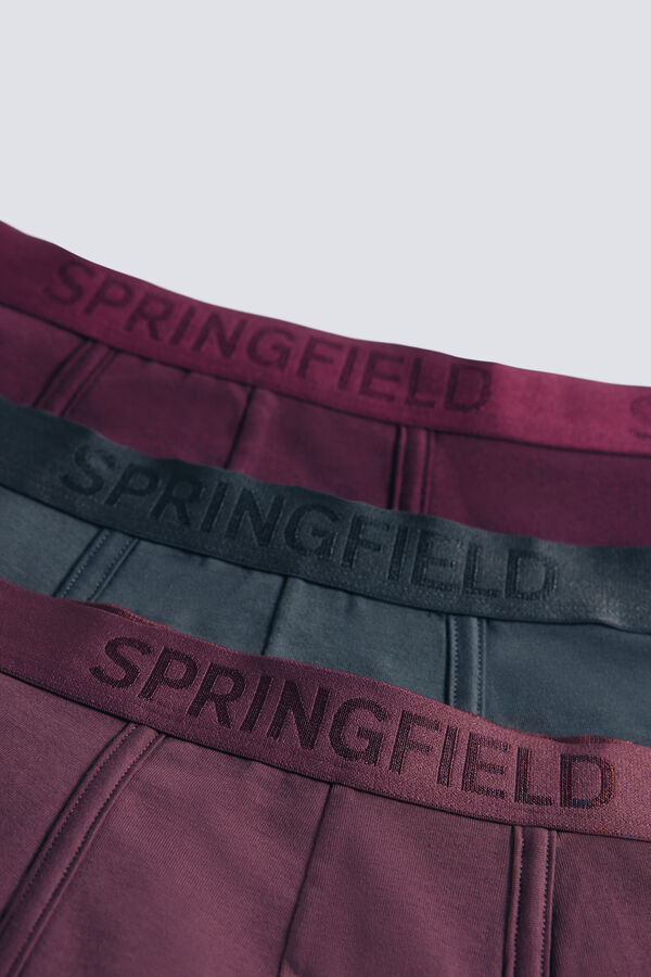 Springfield Pack 3 boxers púrpura