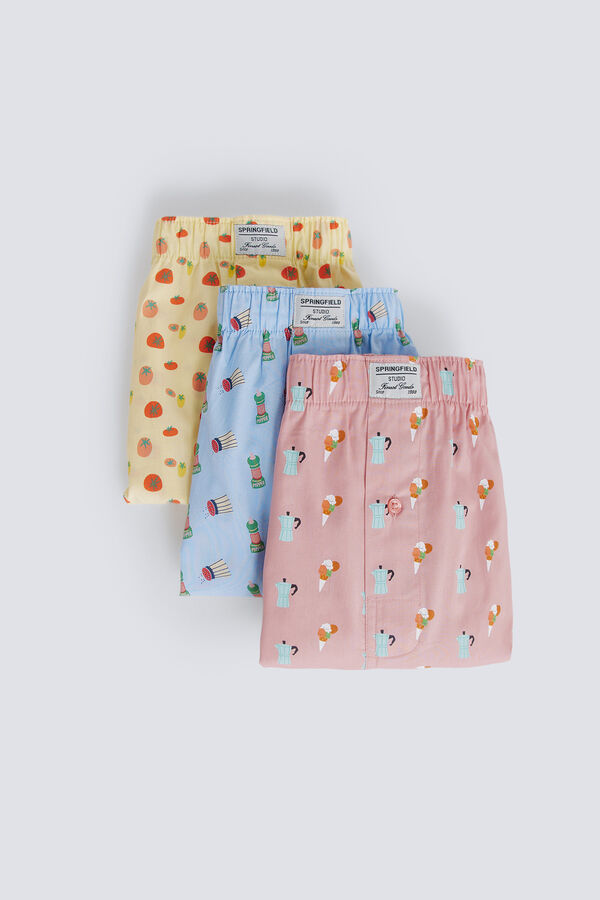 Springfield Calzones paquete de 3 Italia azul