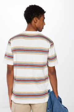 Springfield Playera rayas marfil