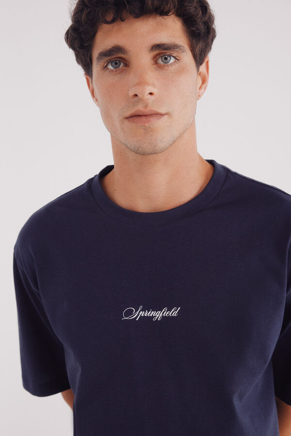 Springfield Playera Springfield life is good azul
