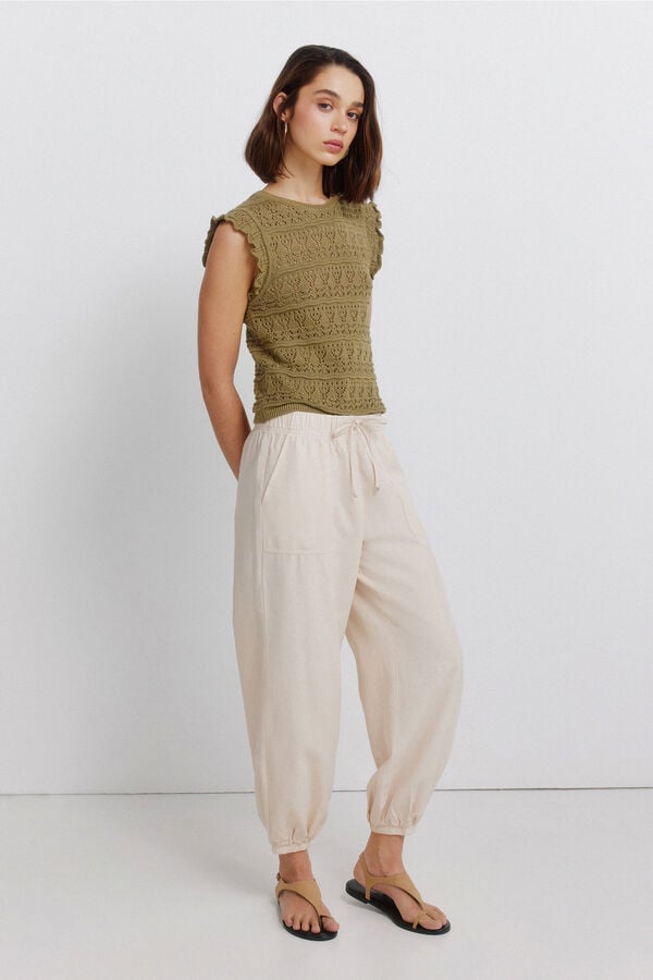 Springfield Pantalones jogger beige
