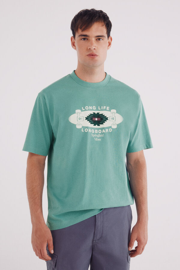 Springfield Camiseta longboard verde