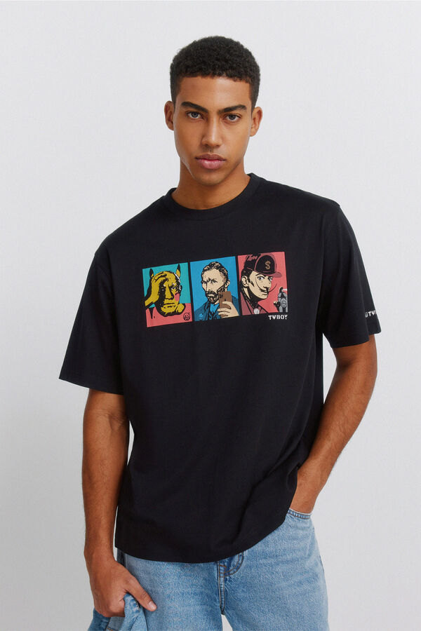 Springfield Playera TvBoy Genios del Arte negro