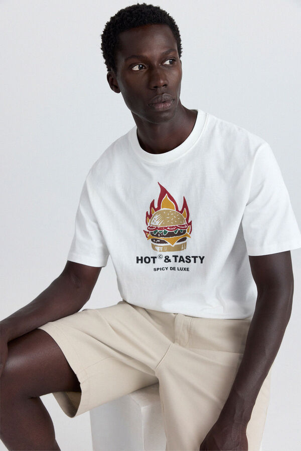 Springfield Playera hot & tasty marfil