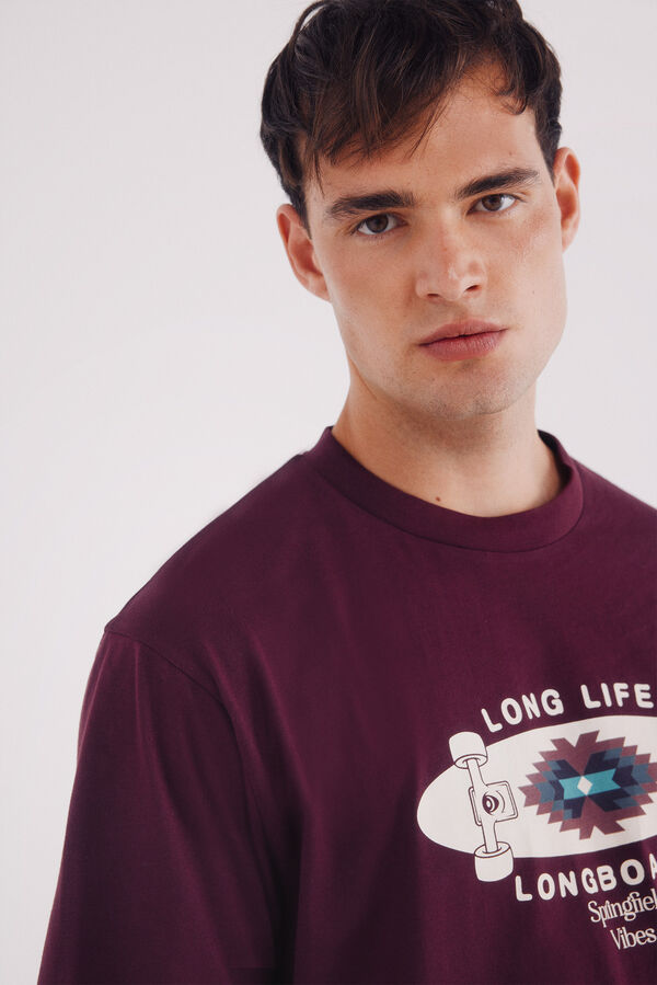 Springfield Camiseta longboard púrpura