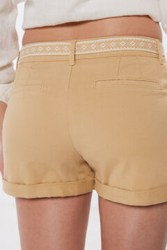 Springfield Short Chino Cinturón estampado