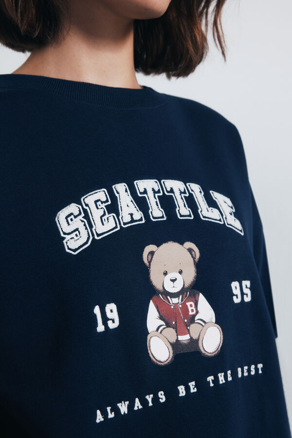 Springfield Sudadera gráfica ciudad marino