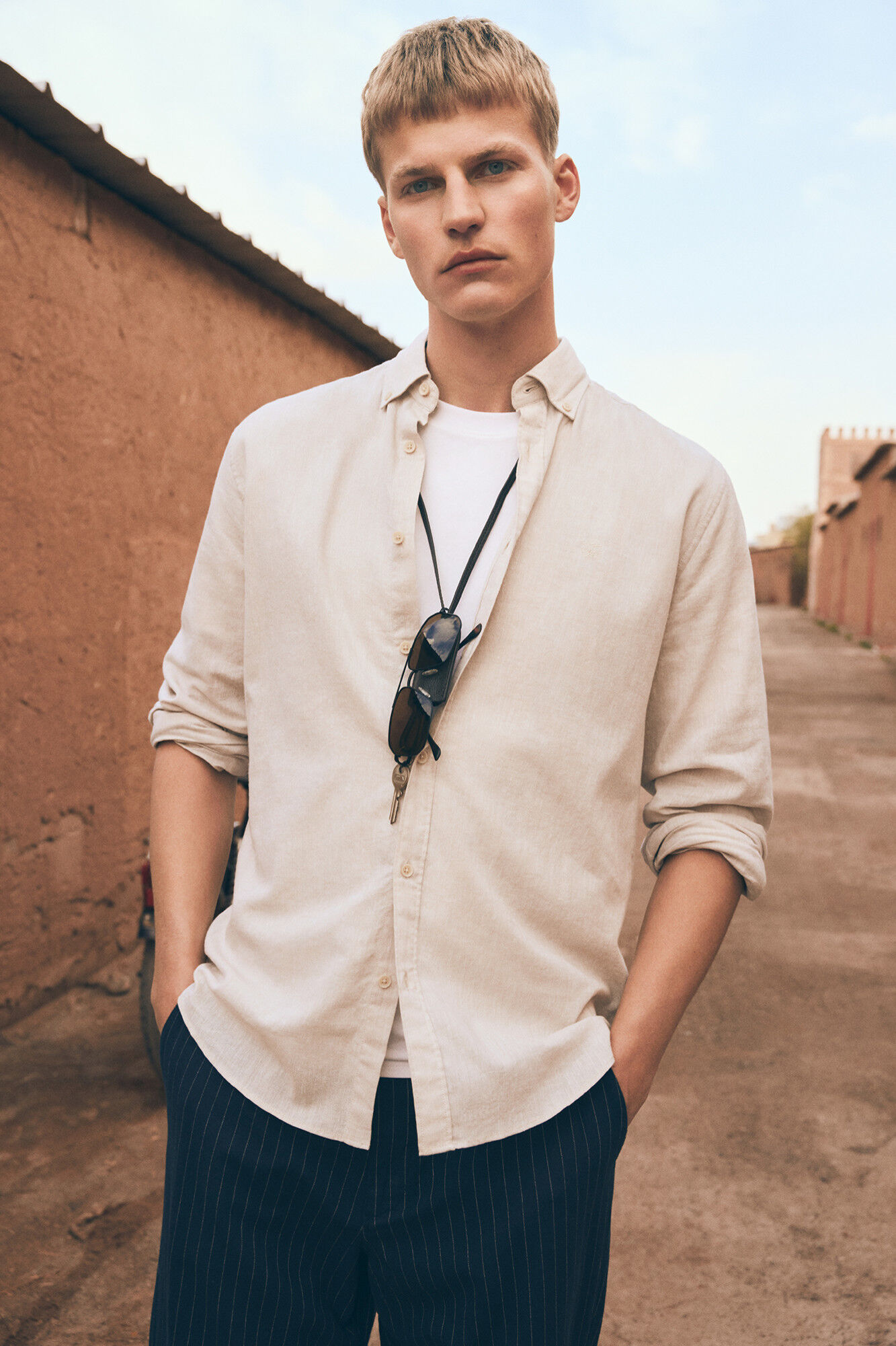 Springfield Camisa lino