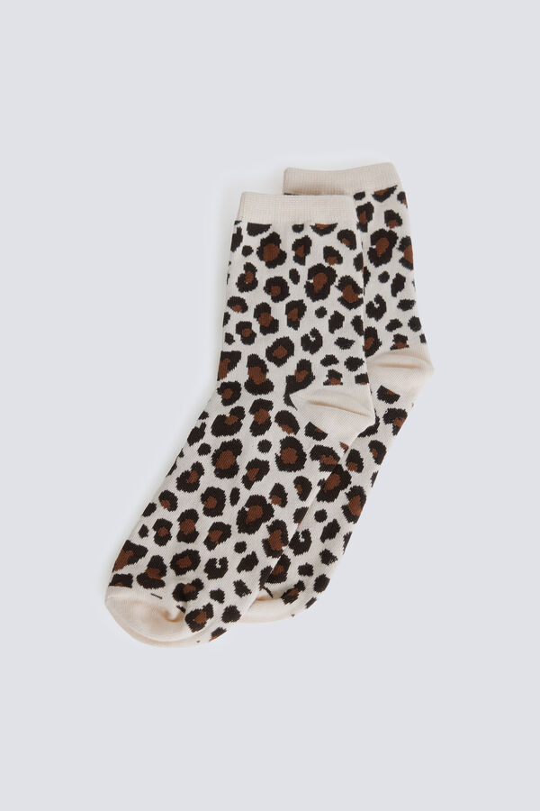 Springfield Calcet&iacute;n largo animal print estampado