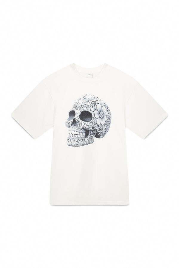 Springfield Playera calavera marfil