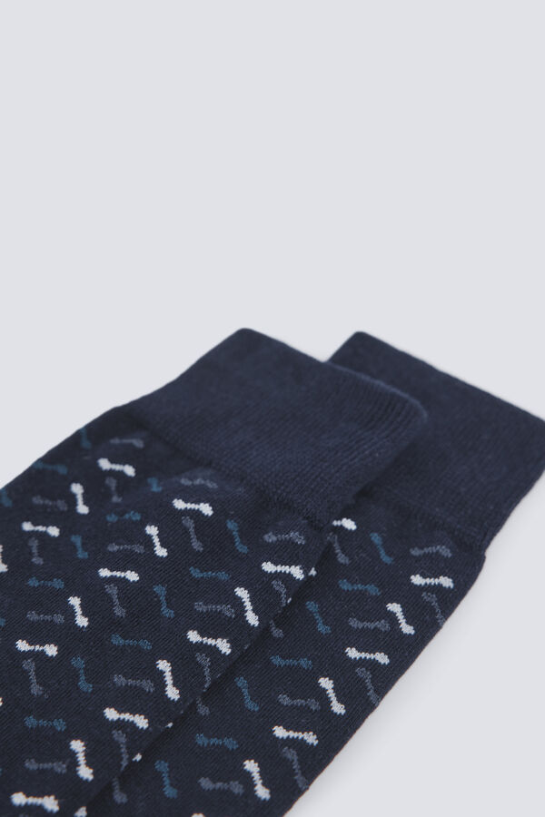 Springfield Calcet&iacute;n largo micro bordados azul