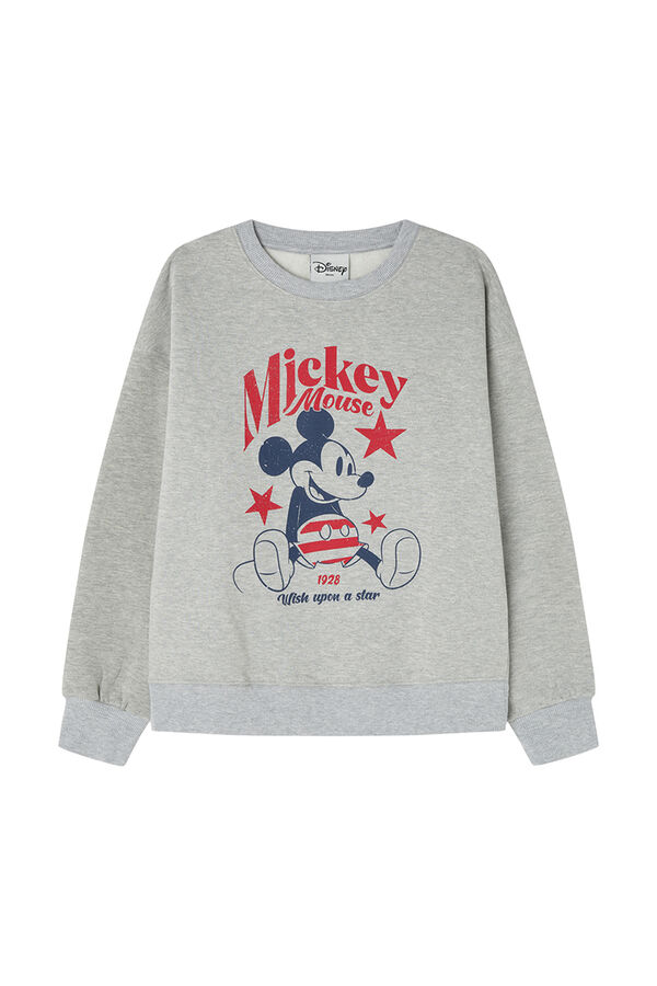 Springfield Sudadera Mickey Mouse algodón gris