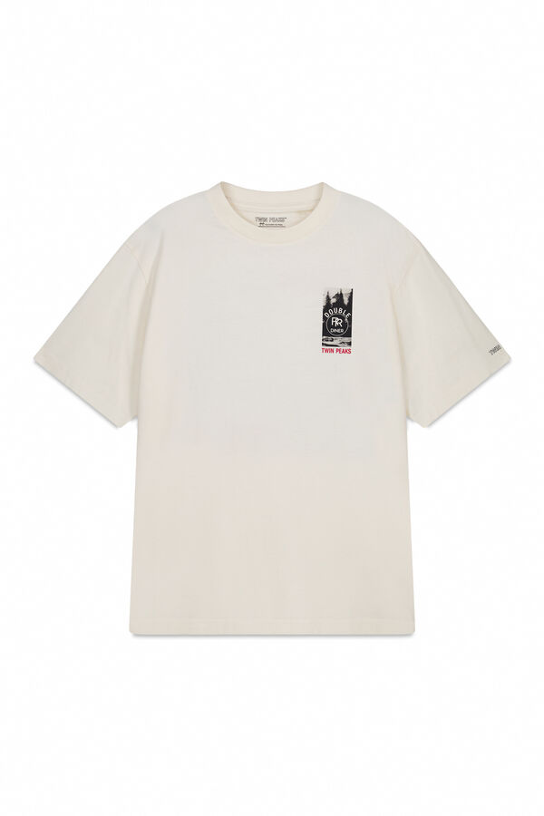 Springfield Playera Twin Peaks blanco