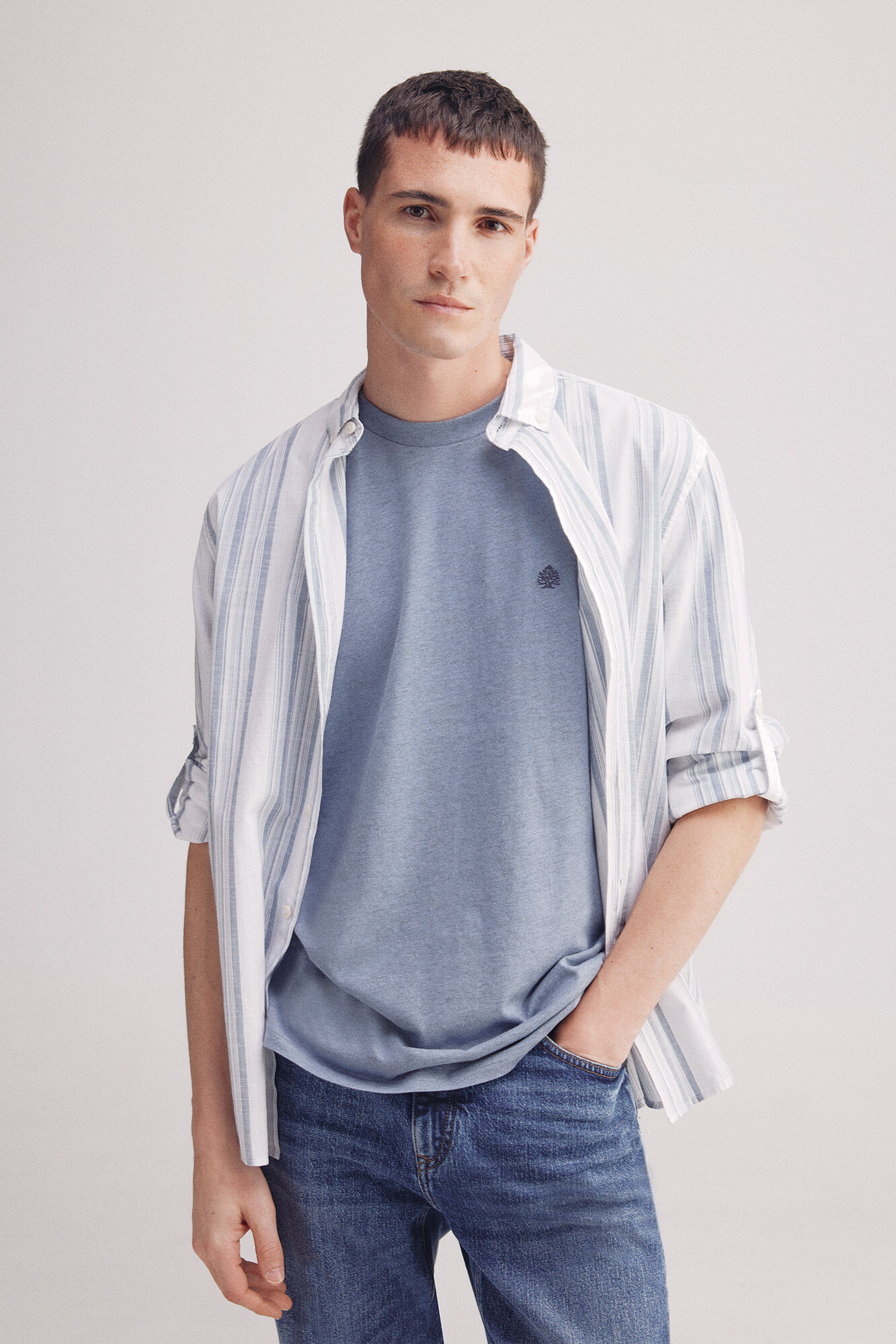 Springfield Playera melange b&aacute;sica