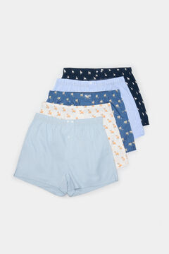 Springfield Pack 3 calzoncillos popelín estampados azul