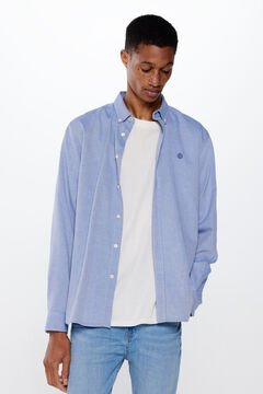 Springfield Camisa estructura color azul