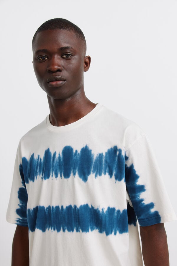 Springfield Playera tie & dye blanco