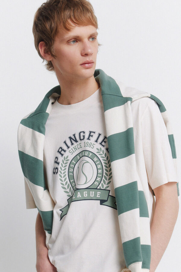 Springfield Playera logo sport blanco