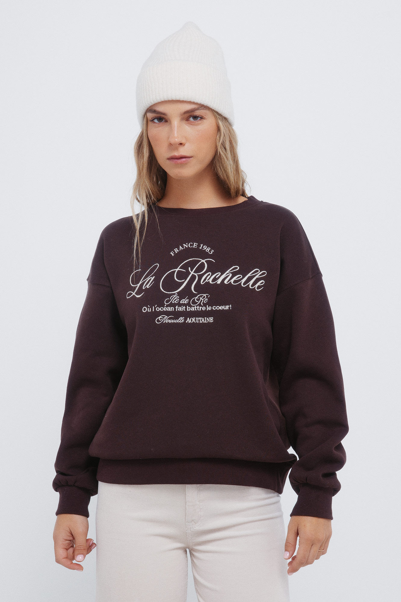 Springfield Sudadera con gr&aacute;fico bordado de la ciudad